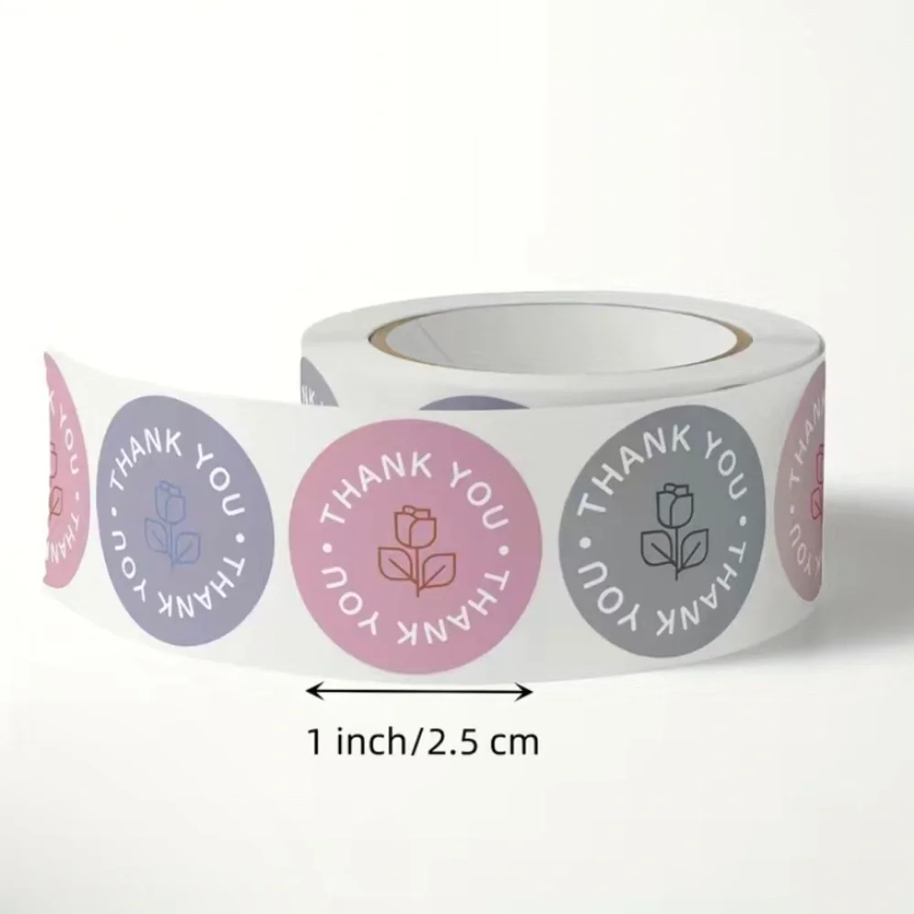 1roll/500pcs party thank‎ you stickers
